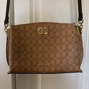 Nanette Lepore Tan Patterned Crossbody Bag